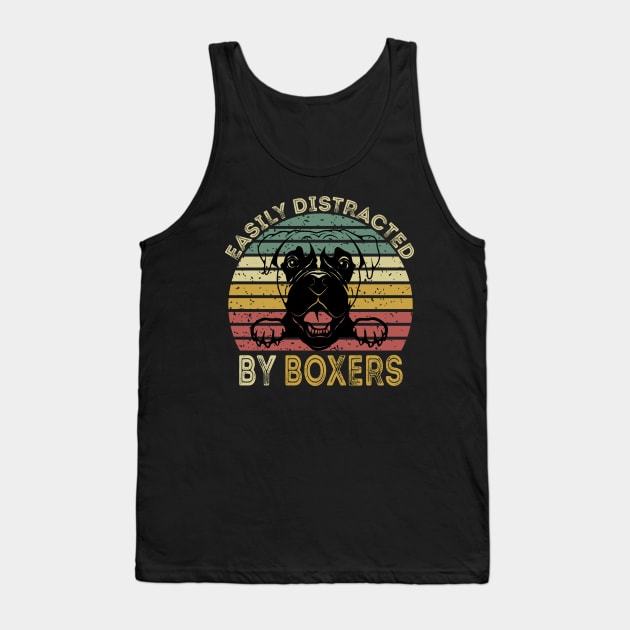 Easily Distracted By Boxers Tank Top by DragonTees